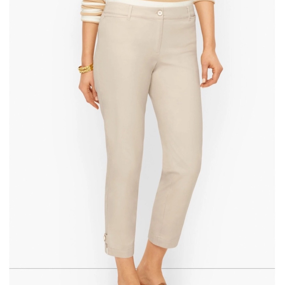 Talbots Women’s Beige Perfect Crop Pants Size 6